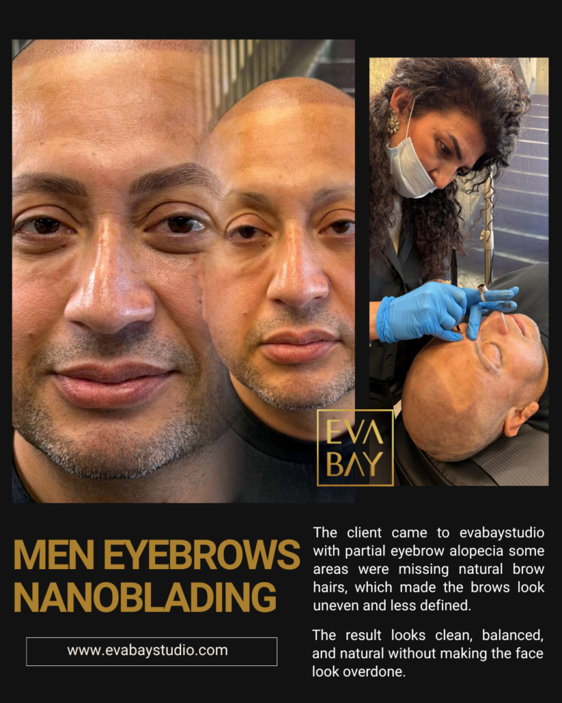 Men’s Eyebrow Nanoblading for Alopecia | Beverly Hills & San Jose