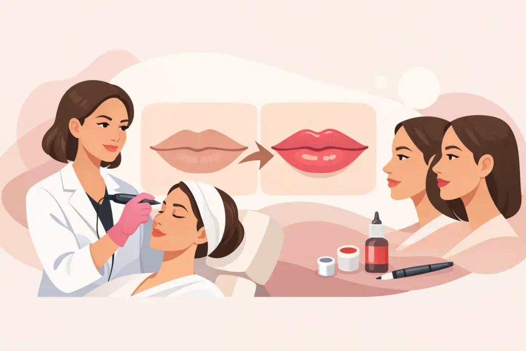 Lip Blushing Before and After Results Explained
