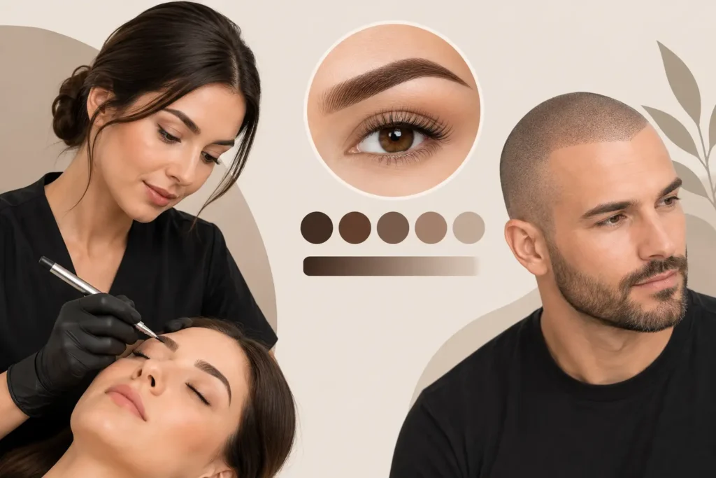 Ombre Brows Color Guide for Natural Results